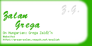 zalan grega business card
